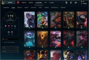 Conta LOL 179 skins Prata 2 - League of Legends