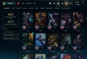 Unranked com TODOS os Champs e 411 Skins ( MID / ADC / JG ) - League of Legends LOL