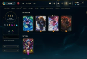 Unranked com TODOS os Champs e 411 Skins ( MID / ADC / JG ) - League of Legends LOL