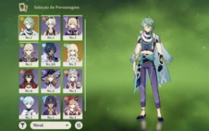 Ar10 Baizhu + assinatura “esplendor índigo” e túmulo do lobo - Genshin Impact