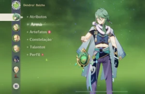Ar10 Baizhu + assinatura “esplendor índigo” e túmulo do lobo - Genshin Impact