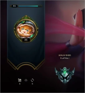 CONTA PLATINA 1 / PLAT1 - MMR DIAMANTE - 72% WR - League of Legends LOL