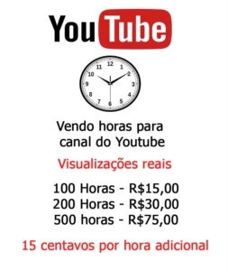 4000 MIL HORAS ASSISTIDAS PARA SEU CANAL DO YOUTUBE - Serviços Digitais