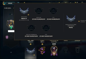 Prata 4 com TODOS os Champs e 234 Skins +13 Vitoriosas - League of Legends LOL