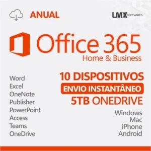 Conta Microsoft Office 365 + 5TB OneDrive - Softwares e Licenças