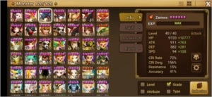 #277 Tiana Leo Zaiross Verad Perna Laika - Summoners War