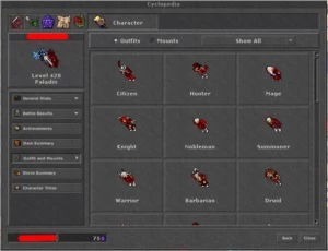 RP 428 SKILL: 129/113 - KALIBRA(BR) - Tibia