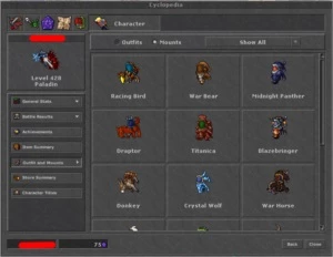 RP 428 SKILL: 129/113 - KALIBRA(BR) - Tibia