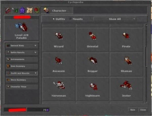 RP 428 SKILL: 129/113 - KALIBRA(BR) - Tibia