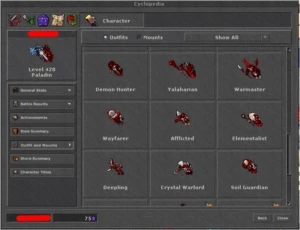 RP 428 SKILL: 129/113 - KALIBRA(BR) - Tibia