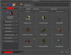 RP 428 SKILL: 129/113 - KALIBRA(BR) - Tibia