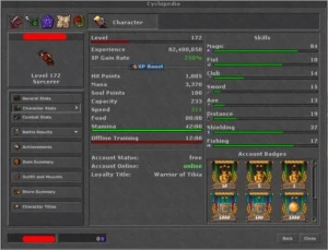 RP 428 SKILL: 129/113 - KALIBRA(BR) - Tibia