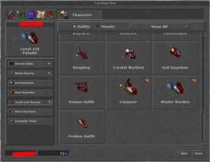 RP 428 SKILL: 129/113 - KALIBRA(BR) - Tibia