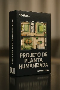 Pacote Profissional - Plantas Humanizadas 3D Geral - Outros