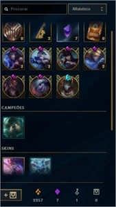 CONTA LEAGUE OF LEGENDS LOL