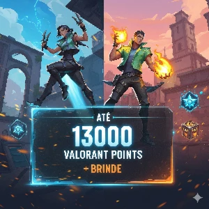 Lootbox valorant points - até 13000VP + brinde