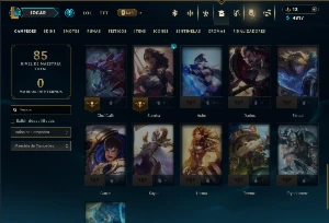 Ouro 4 com 40 Champs e 16 Skins - League of Legends LOL