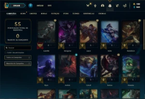 Conta ouro 4 com 28 Champs e 14 Skins - League of Legends LOL