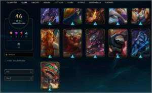 Conta League of Legends | LvL 266 | 46 Skins LOL
