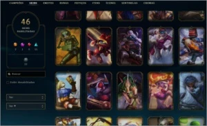 Conta League of Legends | LvL 266 | 46 Skins LOL