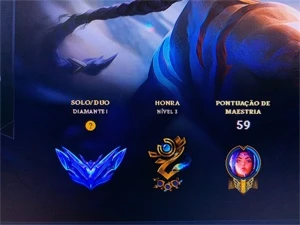 Conta Diamante 1 Smurf com mt skin e champ - League of Legends LOL