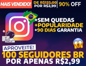 1,2K Seguidores Brasileiros Instagram R$29,99