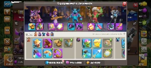 Cv17 Lenda - 95% Full - Heróis Full - 10 Equipamentos Épicos - Clash of Clans