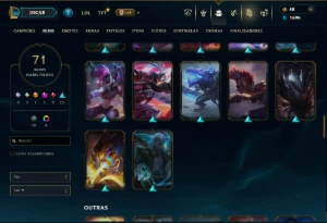 Unranked com 150 Champs e 71 Skins ( MID / JG / ADC ) - League of Legends LOL