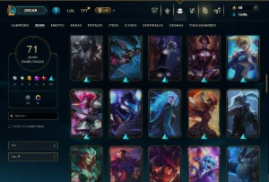 Unranked com 150 Champs e 71 Skins ( MID / JG / ADC ) - League of Legends LOL