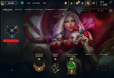 [Entrega Automática] Lol Ouro, 47 Skins, Mmr Top, Upada àmão - League of Legends