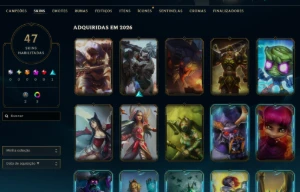 [Entrega Automática] Lol Ouro, 47 Skins, Mmr Top, Upada àmão - League of Legends