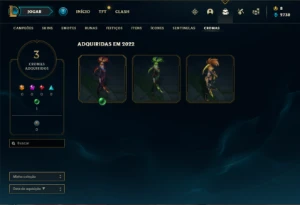 Conta ouro 1 com 38 Champs e 28 Skins - League of Legends LOL
