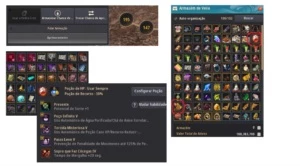 Sorc/Warrior link, Carraca, Pot Infinita, Martelo e Fs Alto - Black Desert