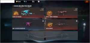 PUNHO ROXO, DUAS ARMAS DE EVOLUÇÃO +2 PASSES - Free Fire
