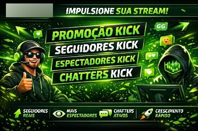 Seguidores Kick | Alta Qualidade & Reposição - Redes Sociais