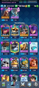 Conta Clash 5K815 Arena 16 Por 25 Reais - Clash Royale