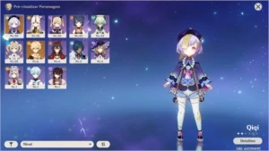 Conta genshin com Qiqi + 8 personagens +4 - Genshin Impact