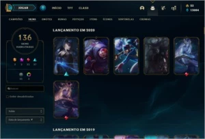 Conta LOL Ouro IV - League of Legends