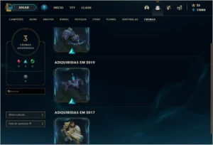 Conta LOL Ouro IV - League of Legends
