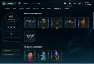 Conta LOL Ouro IV - League of Legends