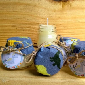 Vela No Pote Dinossauros - Artesanato e Personalizados