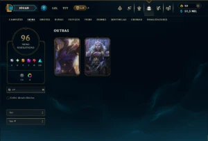 Prata 2 com TODOS os Champs e 96 Skins ( TOP / JG ) - League of Legends LOL
