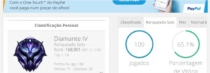 Conta diamante 4 - md3 - 62% win rate - League of Legends LOL