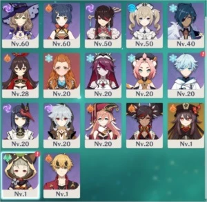 Conta Genshin Impact 9 personagens 5* + Aloy