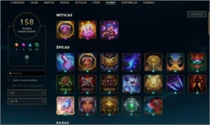 Conta platina 4 soloq, ouro 1 flex-72 skins-level 214 - League of Legends LOL