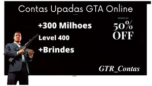 Up de contas GTA V Online 300 milhoes level 400