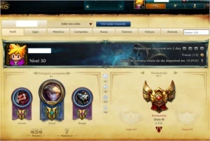 Conta Ouro 3 - SEASON 4 - League of Legends LOL