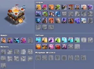 Centro De Vila 11 Full Com Skin Rainha Mágica - Clash of Clans