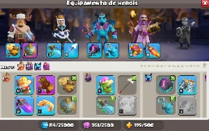Centro De Vila 11 Full Com Skin Rainha Mágica - Clash of Clans