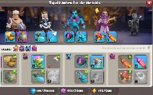 Centro De Vila 11 Full Com Skin Rainha Mágica - Clash of Clans